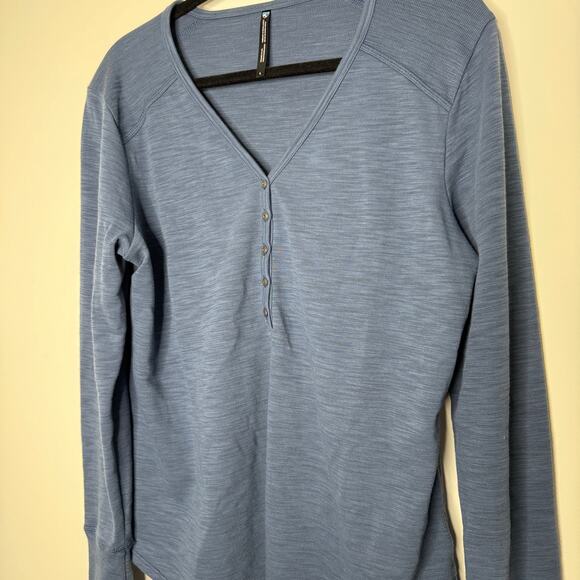 Kuhl Lola Long Sleeve Slate Blur Henley Top L Large - Picture 7 of 10